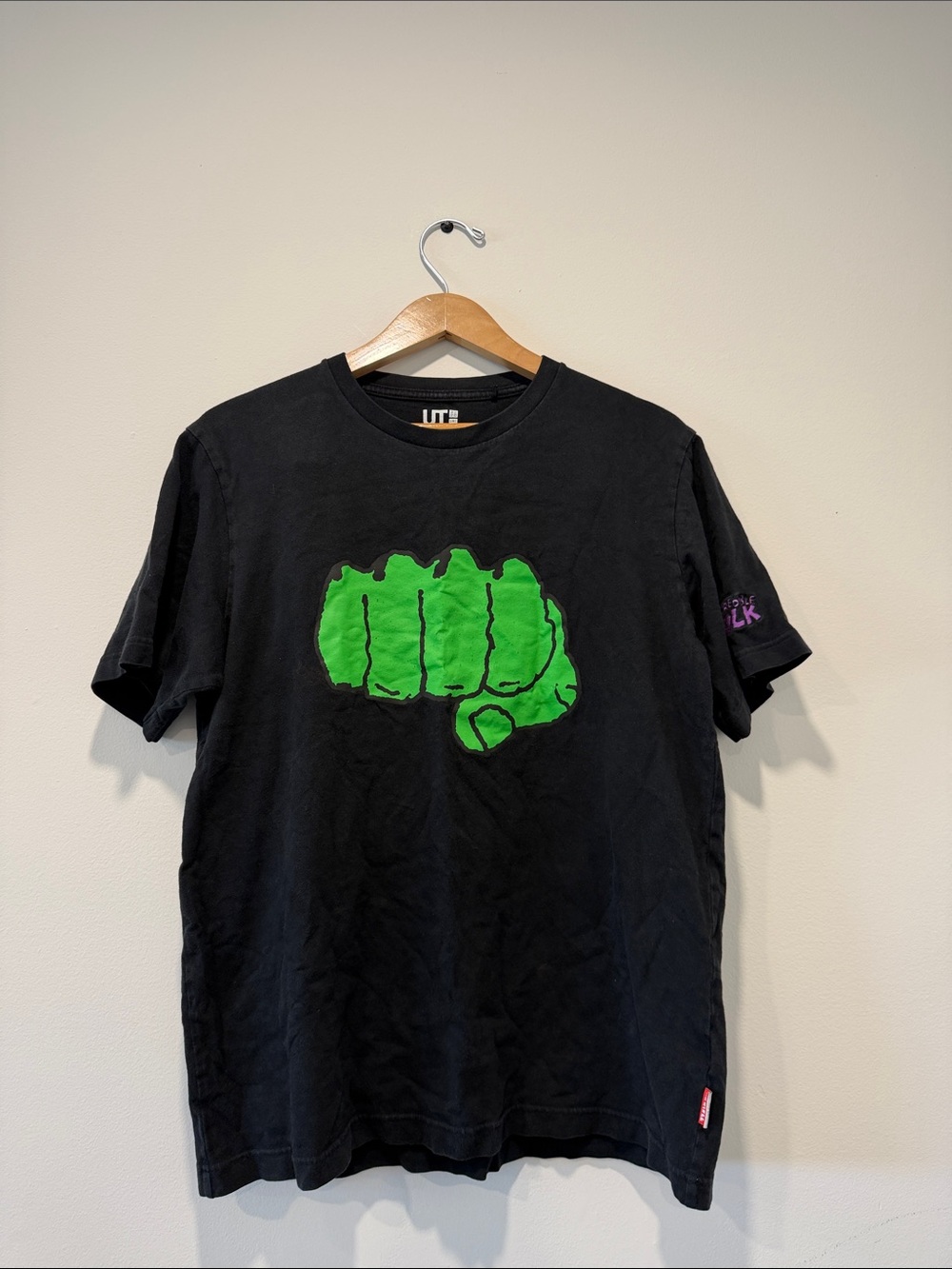 Hulk Fist Graphic Tee - Men’s Black T-Shirt